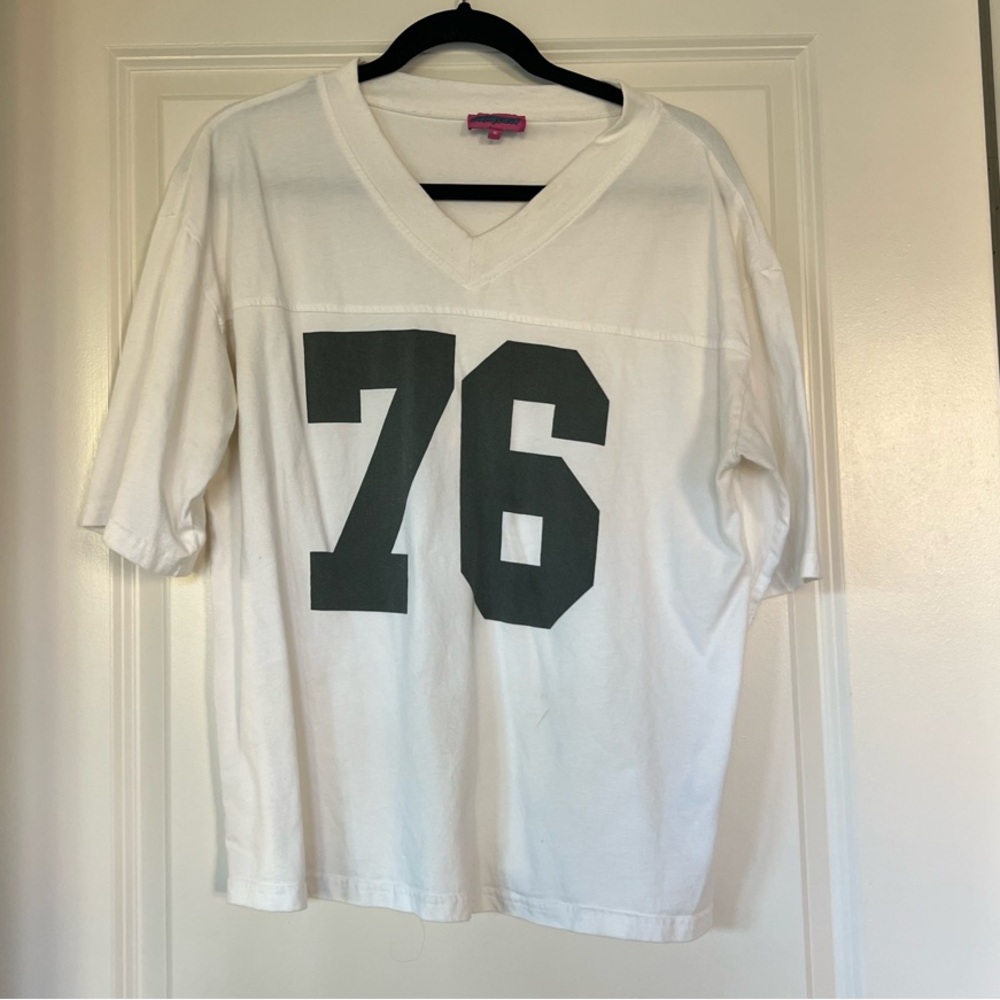 Edikted White Jersey with Number 76